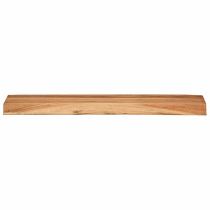 Vägghylla Trä 2 st 60x20x3,5 cm massivt Trä akacia