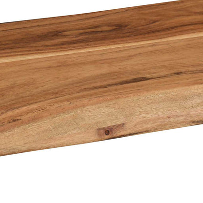 Vägghylla Trä 2 st 60x20x3,5 cm massivt Trä akacia