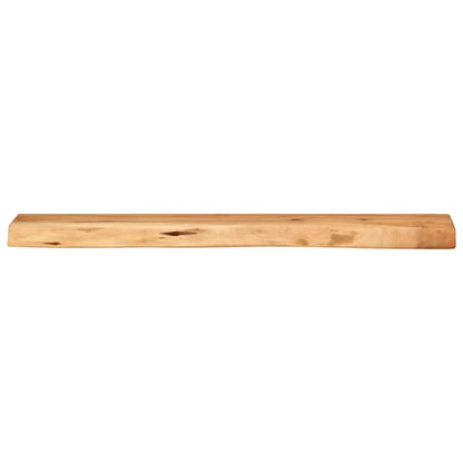 Vägghylla Trä 2 st 80x20x3,5 cm massivt Trä akacia