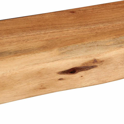 Vägghylla Trä 2 st 80x20x3,5 cm massivt Trä akacia
