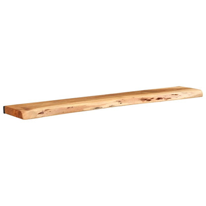 Vägghylla Trä 2 st 100x20x3,5 cm massivt Trä akacia