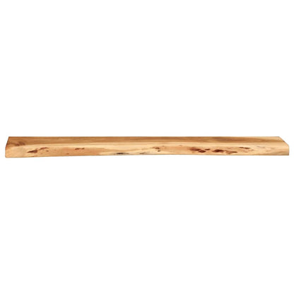 Vägghylla Trä 2 st 100x20x3,5 cm massivt Trä akacia