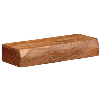 Vägghylla Trä 2 st 40x17x8 cm massivt Trä akacia