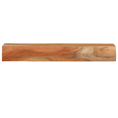 Vägghylla Trä 2 st 60x17x8 cm massivt Trä akacia