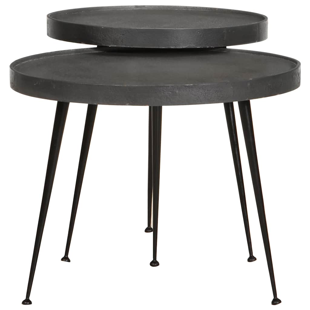 Soffbord Svart 2 delar