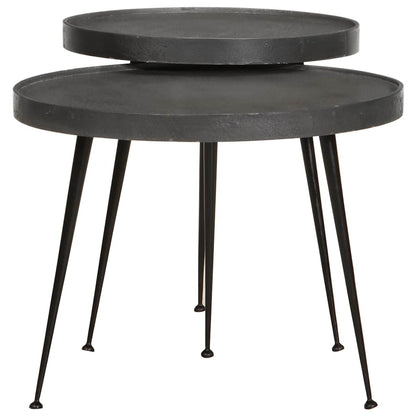 Soffbord Svart 2 delar