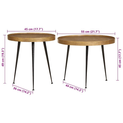Soffbord DIV. 2 delar gyllene