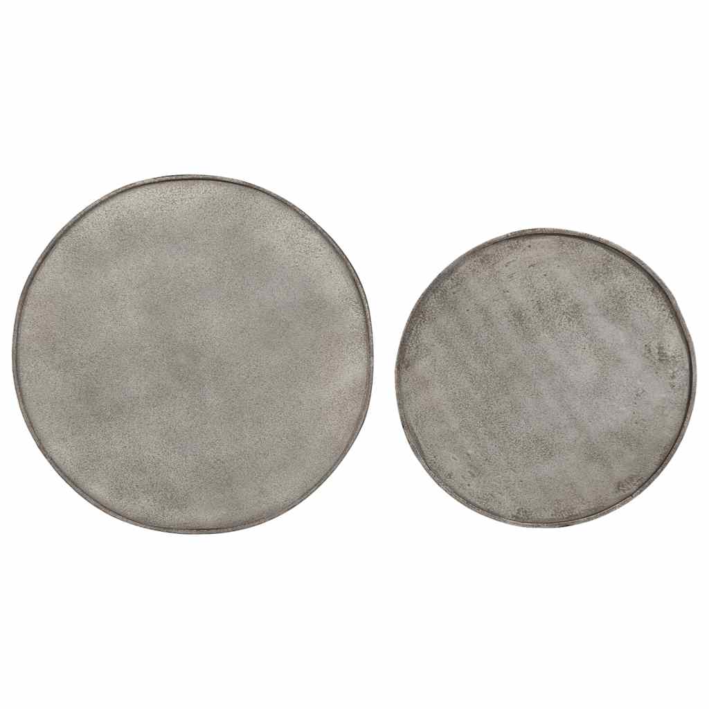 Soffbord DIV. 2 delar silverfärgat trä