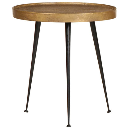 Soffbord Trä 3 delar gyllene