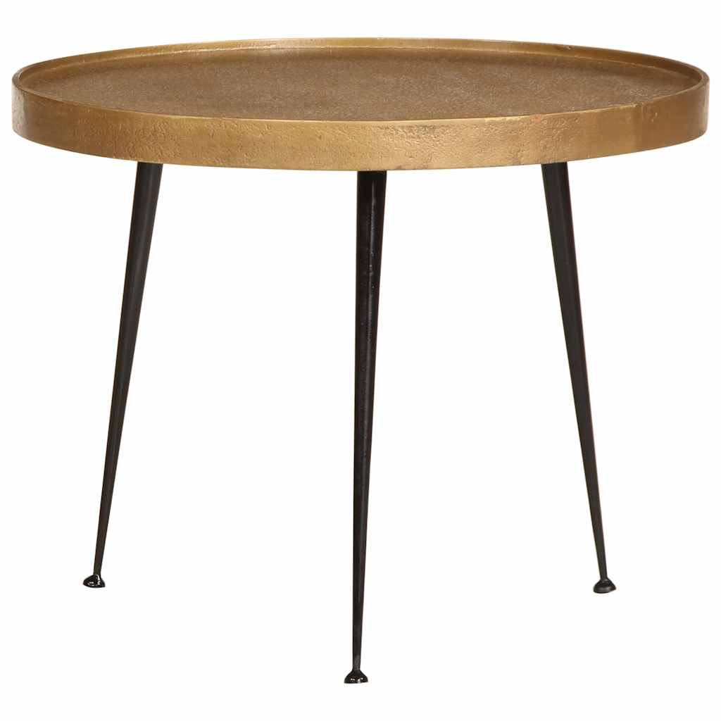 Soffbord Trä 3 delar gyllene