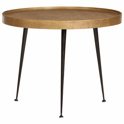 Soffbord Trä 3 delar gyllene