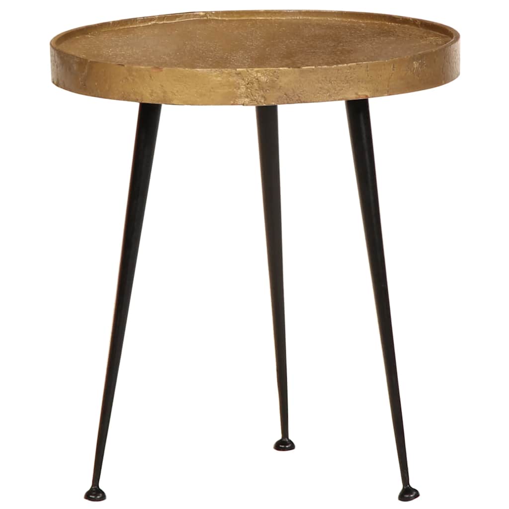 Soffbord Trä 3 delar gyllene