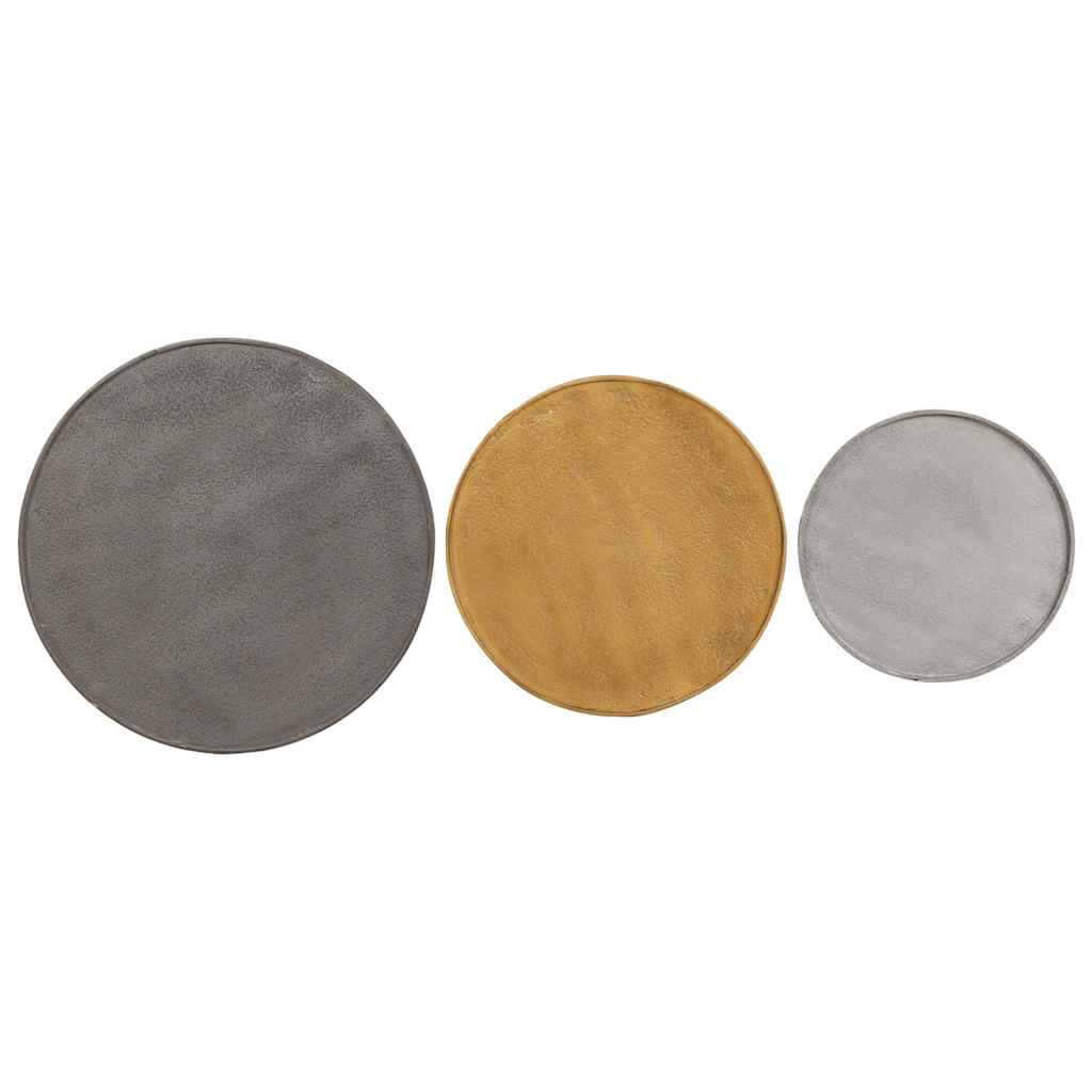 Soffbord Trä 3 delar flerfärgat parkettträ