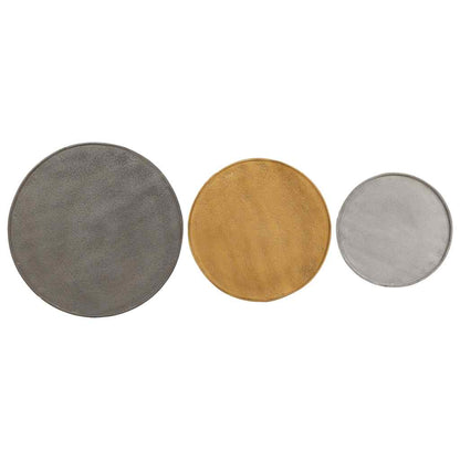 Soffbord Trä 3 delar flerfärgat parkettträ