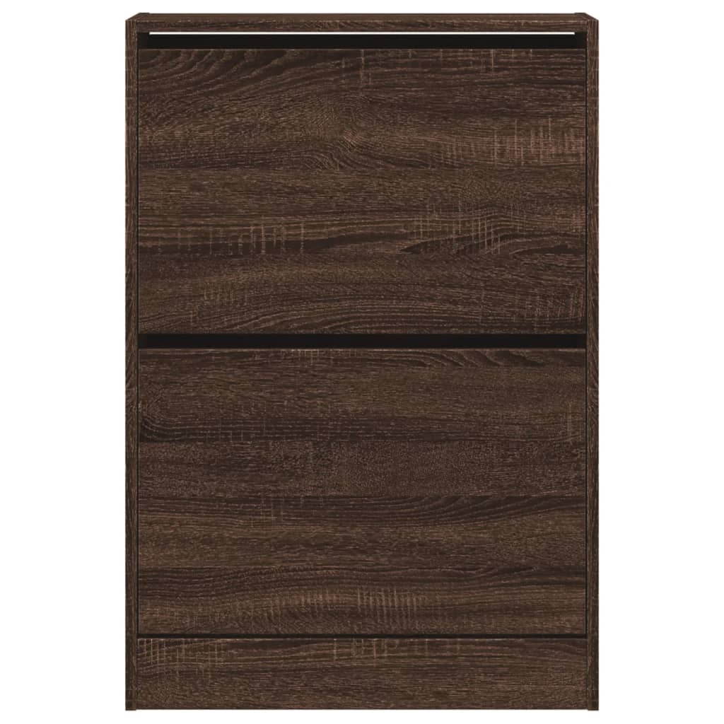 Skoställ Brun Ek Skohylla 60x21x87,5 cm