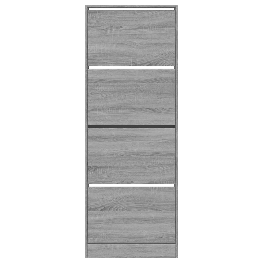 Skoställ Sonoma Grå Skohylla 60x21x163,5 cm