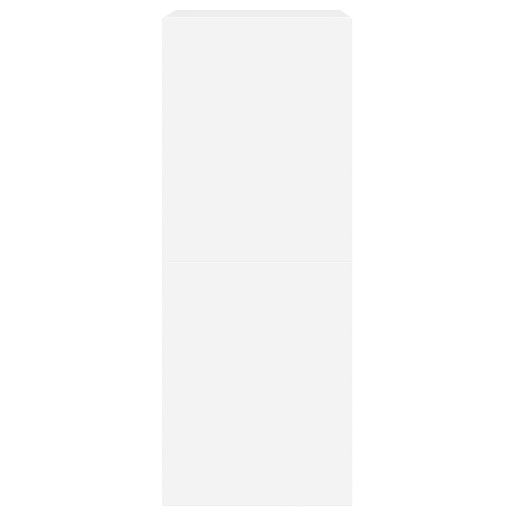 Skoställ Vit Skoskåp med 2 flip-lådor 60x42x108 cm
