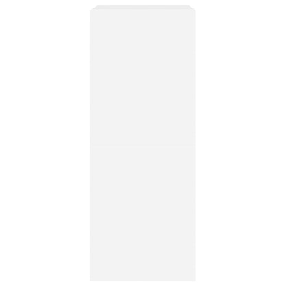 Skoställ Vit Skoskåp med 2 flip-lådor 60x42x108 cm