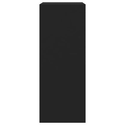 Skoställ Svart Skoskåp med 2 flip-lådor 60x42x108 cm