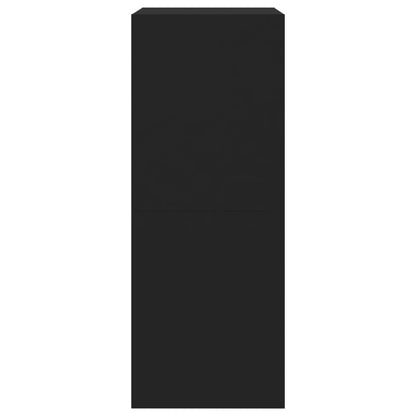 Skoställ Svart Skoskåp med 2 flip-lådor 80x42x108 cm