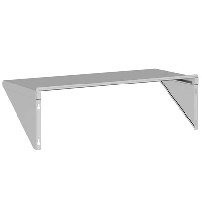 Vägghylla DIV. 100x45x31 cm silver rostfritt stål