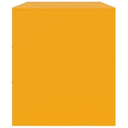 TV-Möbel DIV. TV-Skåp senapsgul 99x39x44 cm stål