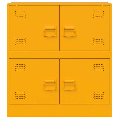 Skänk DIV. senapsgul 67x39x73 cm stål