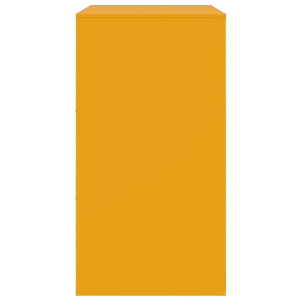Skänk DIV. senapsgul 67x39x73 cm stål