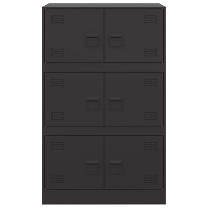 Skänk DIV. Svart 67x39x107 cm stål