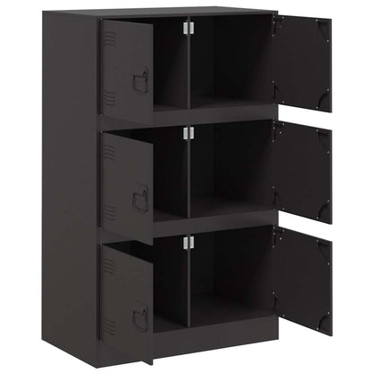 Skänk DIV. Svart 67x39x107 cm stål