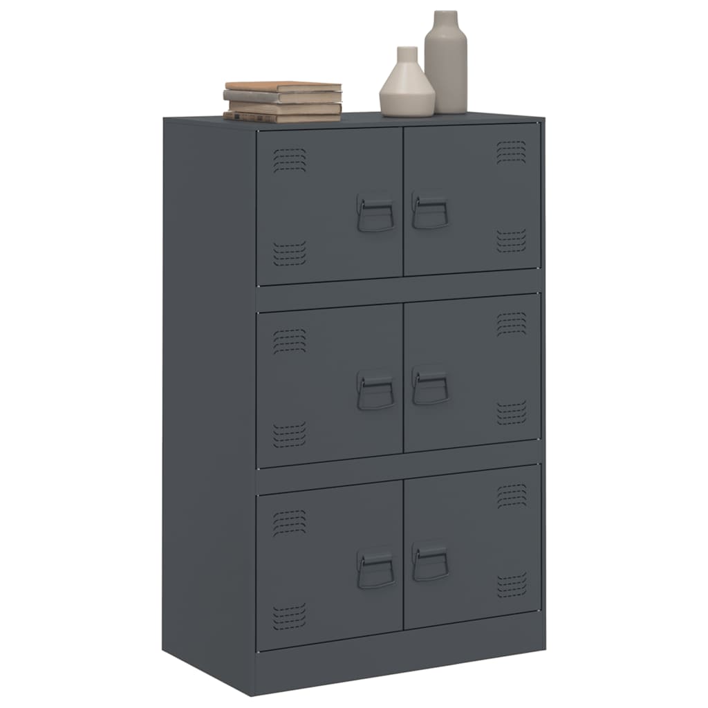 Skänk DIV. antracit 67x39x107 cm stål