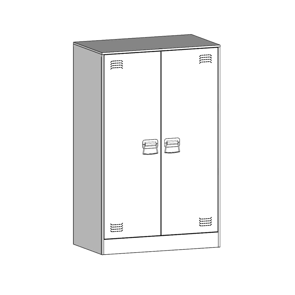 Skänk DIV. rosa 67x39x107 cm stål