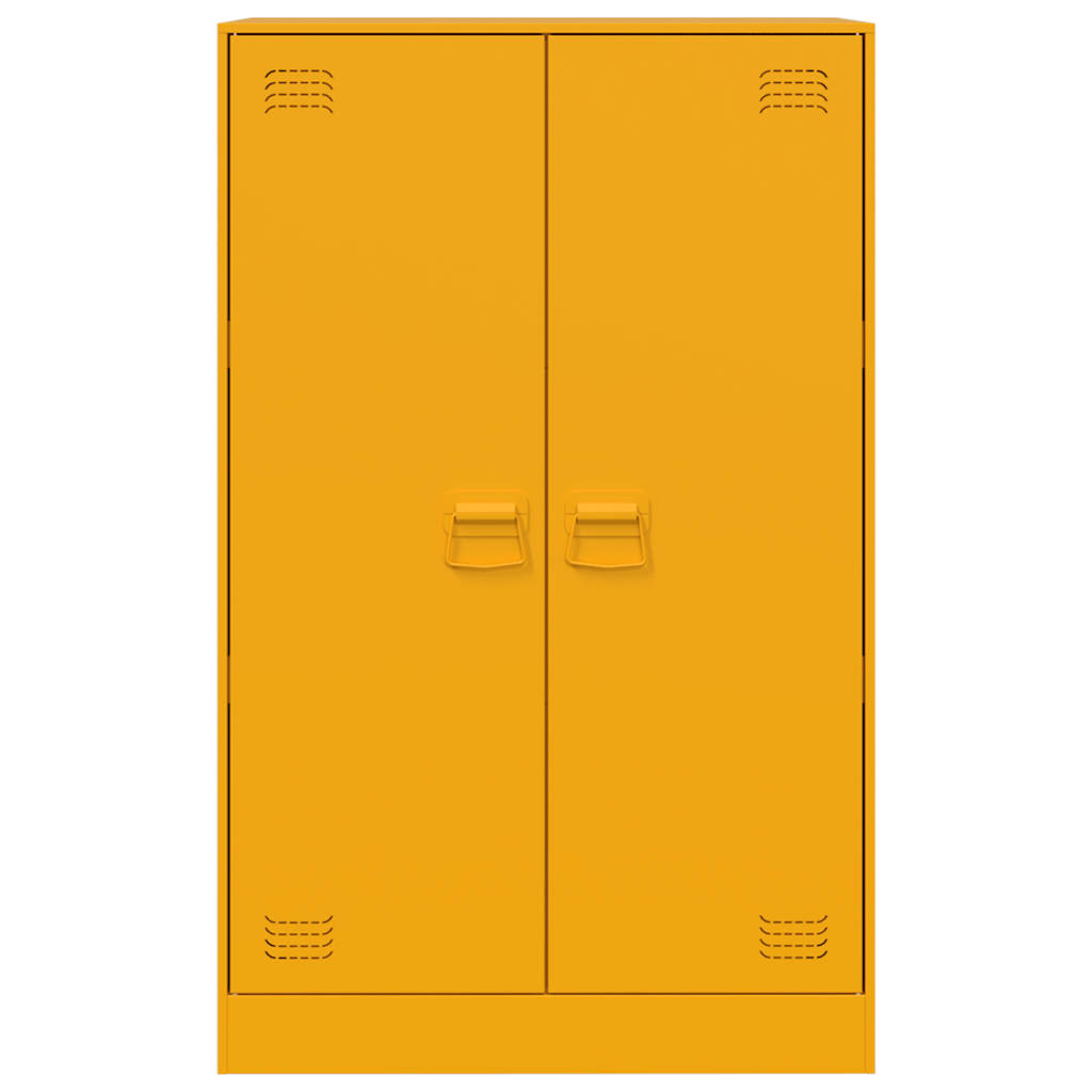 Skänk DIV. senapsgul 67x39x107 cm stål