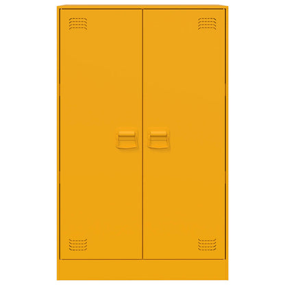 Skänk DIV. senapsgul 67x39x107 cm stål