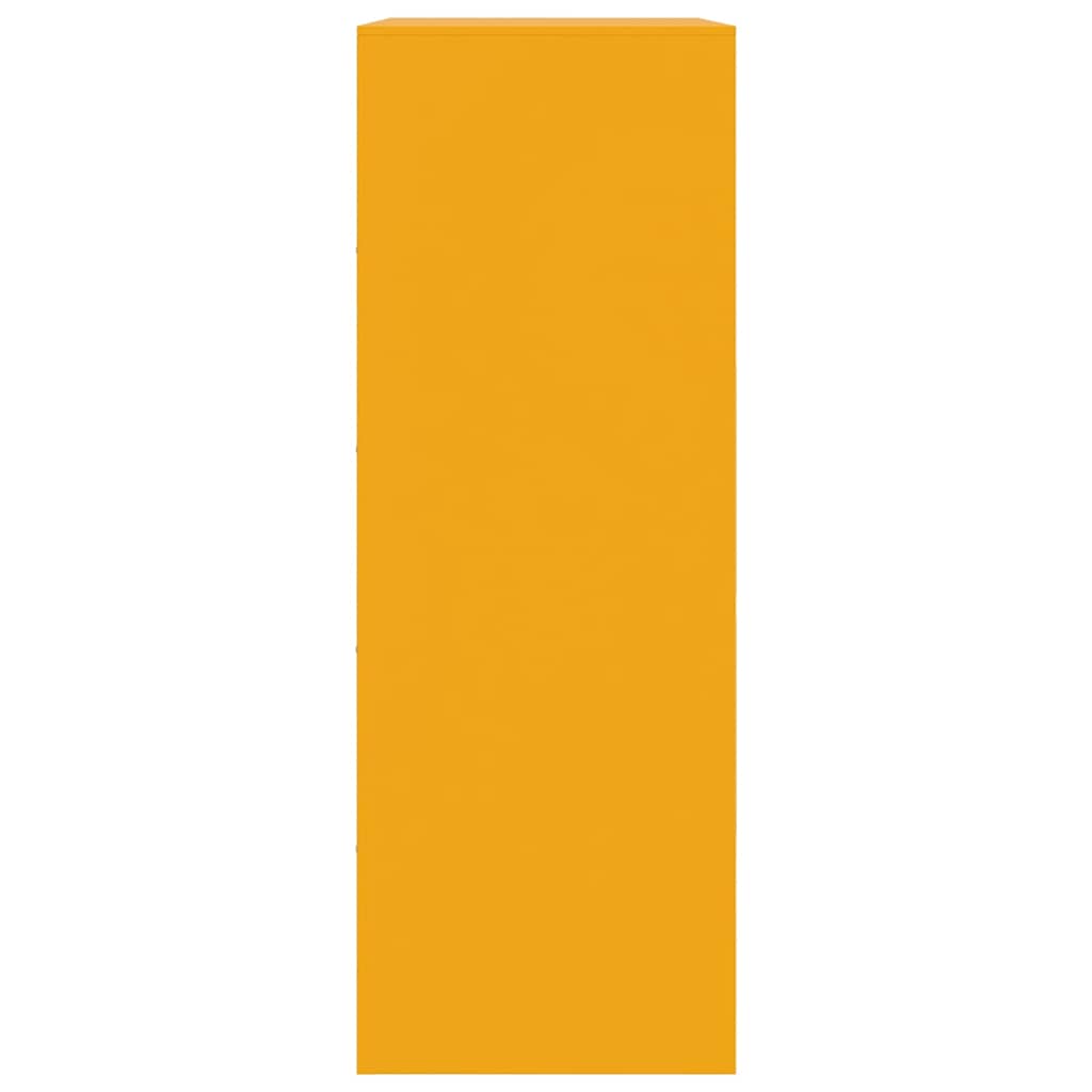 Skänk DIV. senapsgul 67x39x107 cm stål