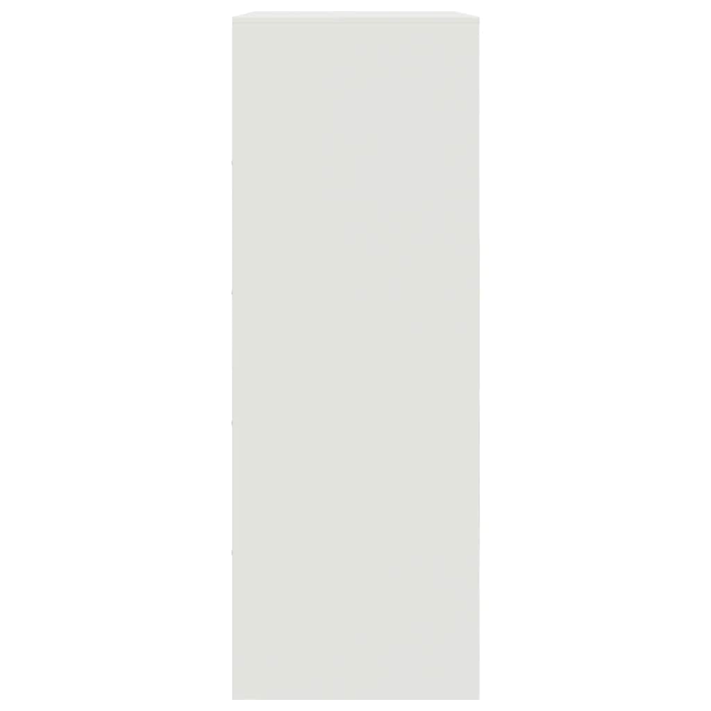 Skänk DIV. Vit 67x39x107 cm stål