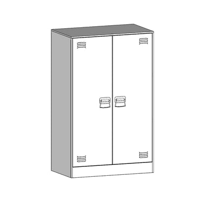 Skänk DIV. Vit 67x39x107 cm stål