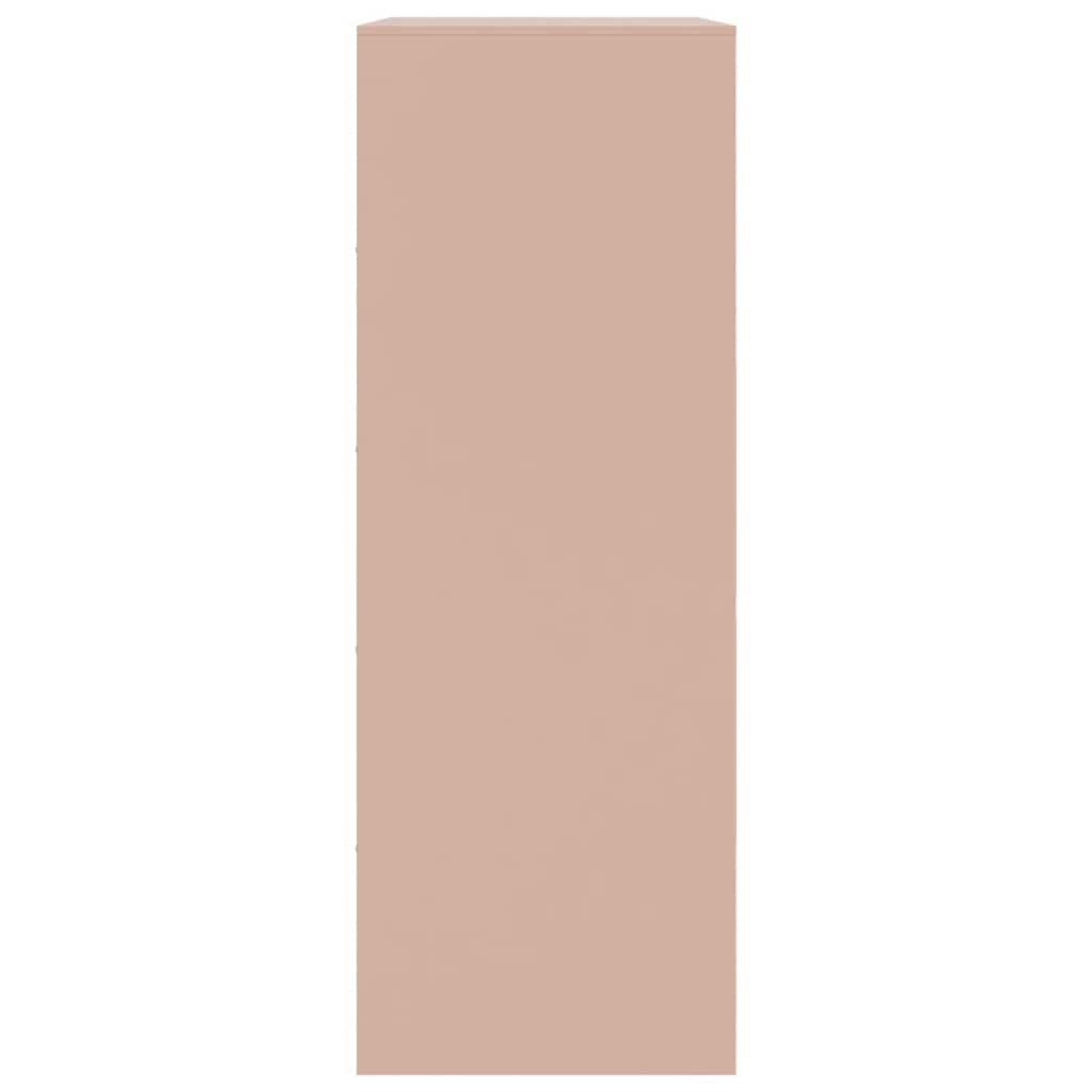 Skänk DIV. rosa 67x39x107 cm stål