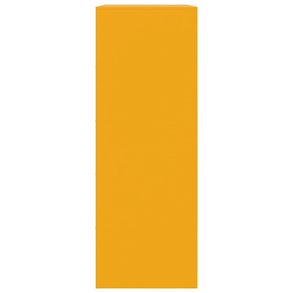 Skänk DIV. senapsgul 67x39x107 cm stål