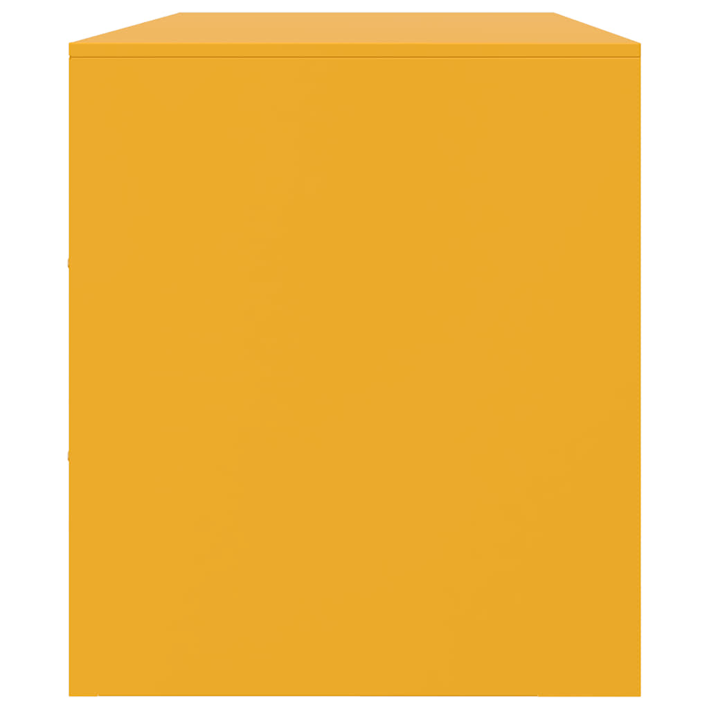 TV-Möbel DIV. TV-Skåp senapsgul 99x39x44 cm stål