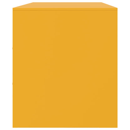 TV-Möbel DIV. TV-Skåp senapsgul 99x39x44 cm stål