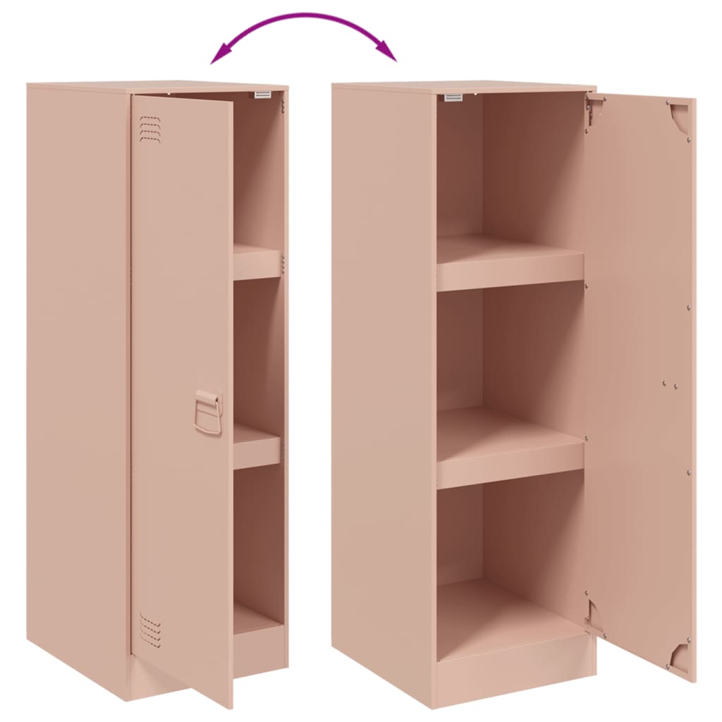 Skåp DIV. rosa 34,5x39x107 cm stål