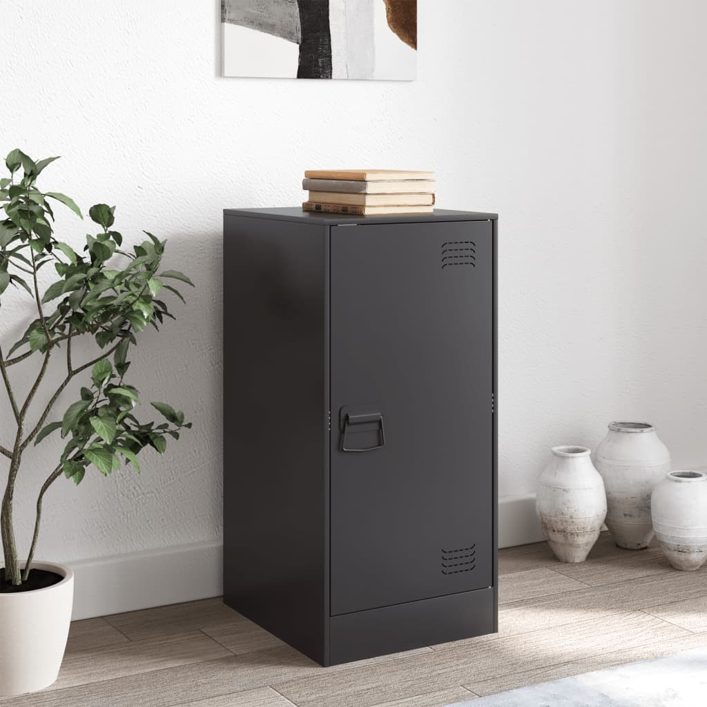 Skänk DIV. Svart 34,5x39x73 cm stål