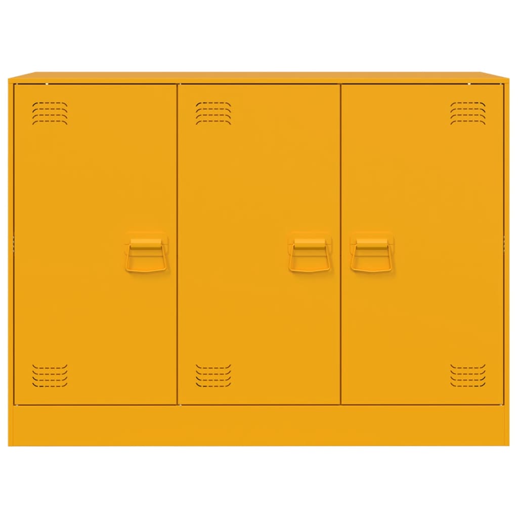 Skänk DIV. senapsgul 99x39x73 cm stål