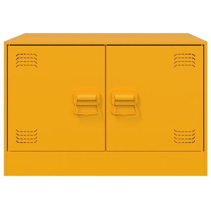 Soffbord DIV. senapsgul 67x50x44 cm stål