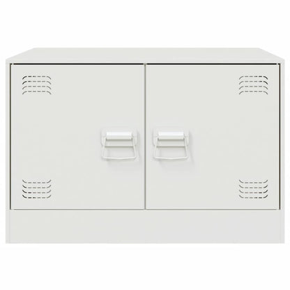 Soffbord vit 67x50x44 cm stål