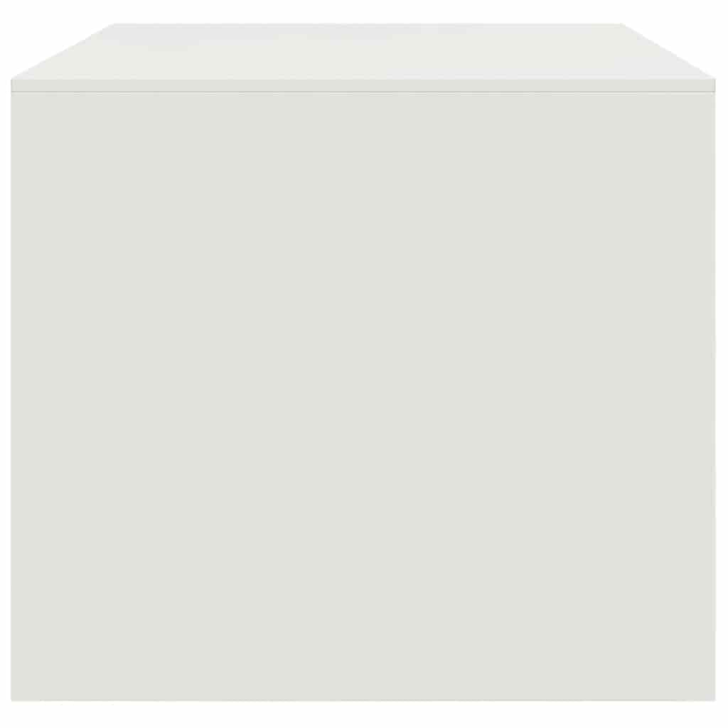 Soffbord vit 67x50x44 cm stål