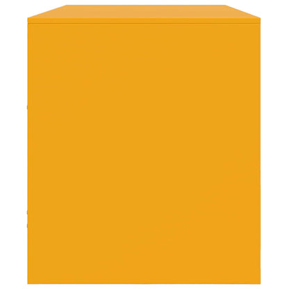 TV-Möbel DIV. TV-Skåp senapsgul 99x39x44 cm stål