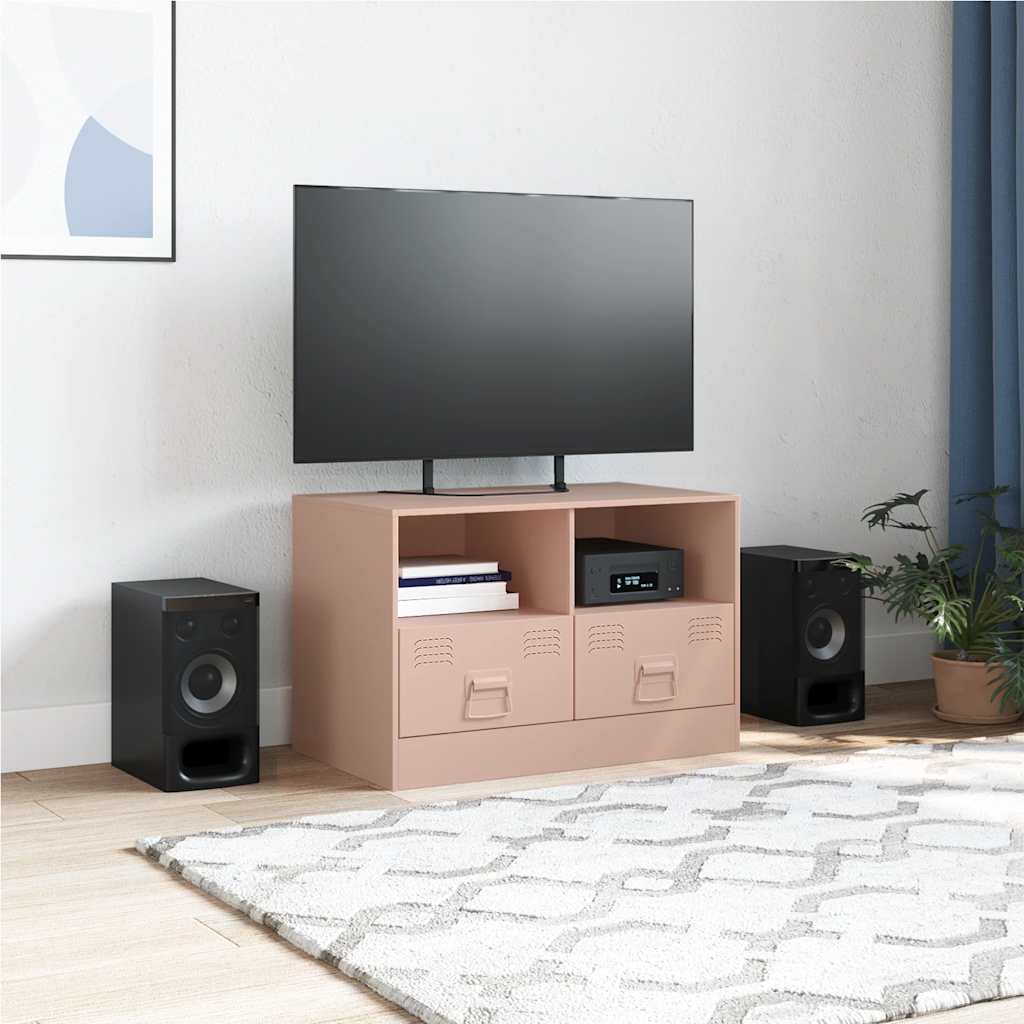 TV-Möbel DIV. TV-Skåp rosa 67x39x44 cm stål
