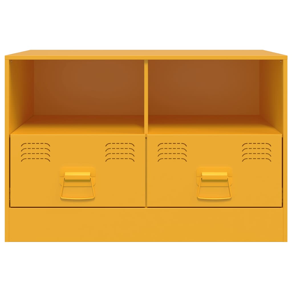TV-Möbel DIV. TV-Skåp senapsgul 67x39x44 cm stål